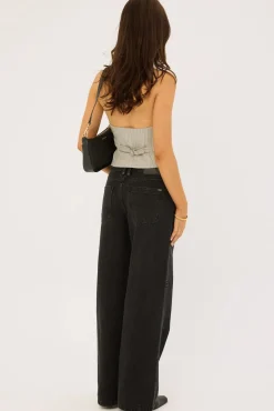 Billie Low Jean Aged Black