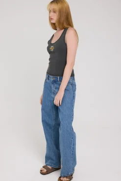 Billie Low Jean Drill Blue