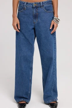 Billie Low Rise Baggy Jean Rinsed Blues
