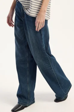 Billie Low Rise Killer Baggy Jean Teal Blue Used