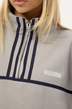 Bind Me Up Contrast Polar Fleece Grey/Navy