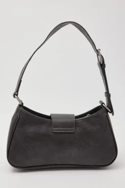 Bionic Metal Washed Handbag Washed Black
