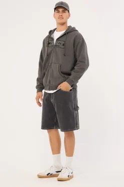 Bitten Twice Biggest Slacker Carpenter Short Black Fade
