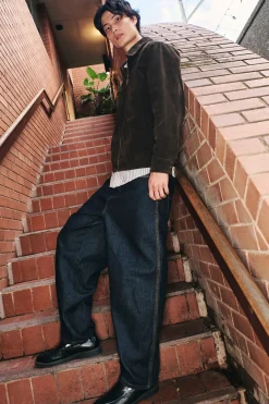 Blanco Pleated Baggy Jean Raw Indigo