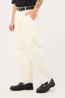 Blanco Pleated Baggy Jean Ecru