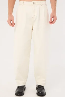 Blanco Pleated Baggy Jean Ecru