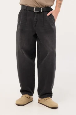Blanco Pleated Baggy Jean Tinted Black