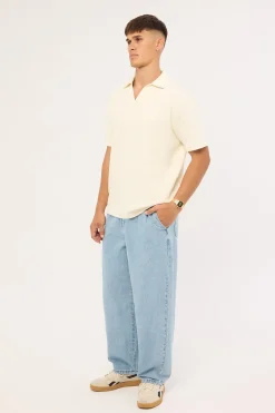 Blanco Pleated Jean Haze Blue
