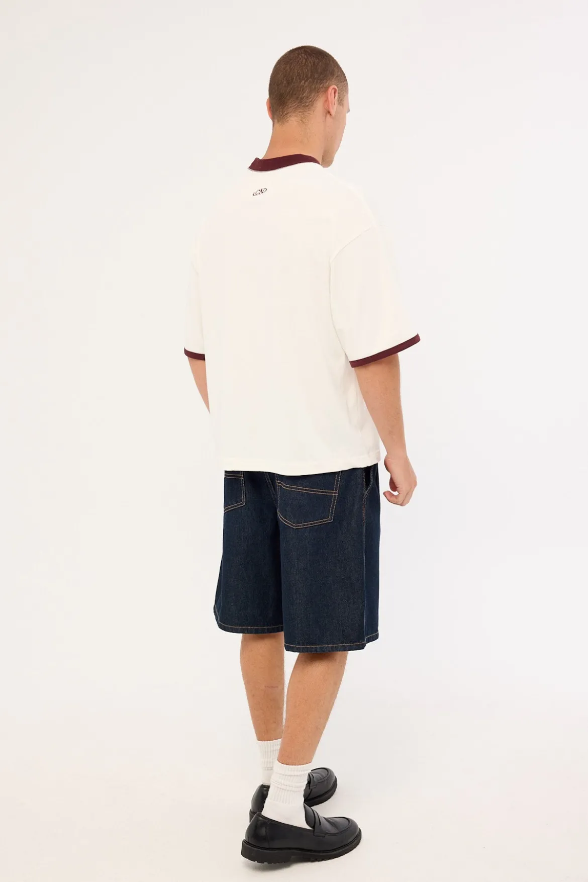 Blanco Pleated Jort Raw Indigo