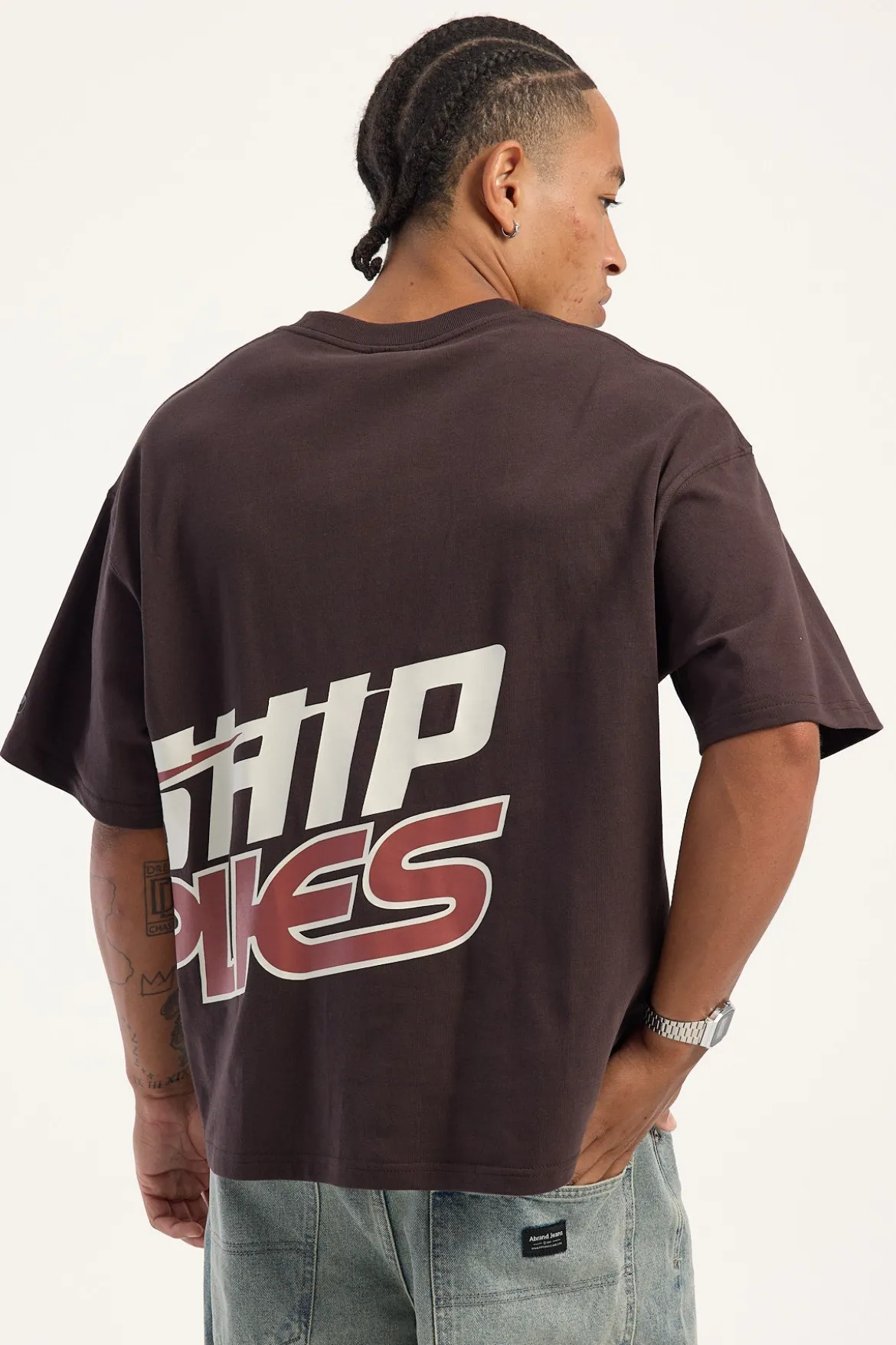 Blaster Box Crop Tee Burgundy
