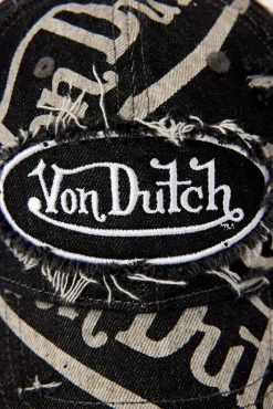 Bleach Torn Patch Dad Cap Washed Black