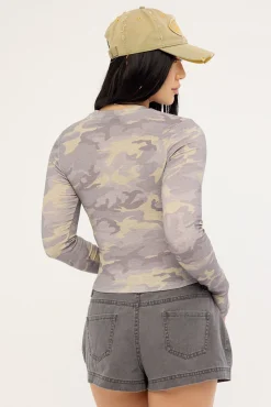 Blend Long Sleeve Tee Camo