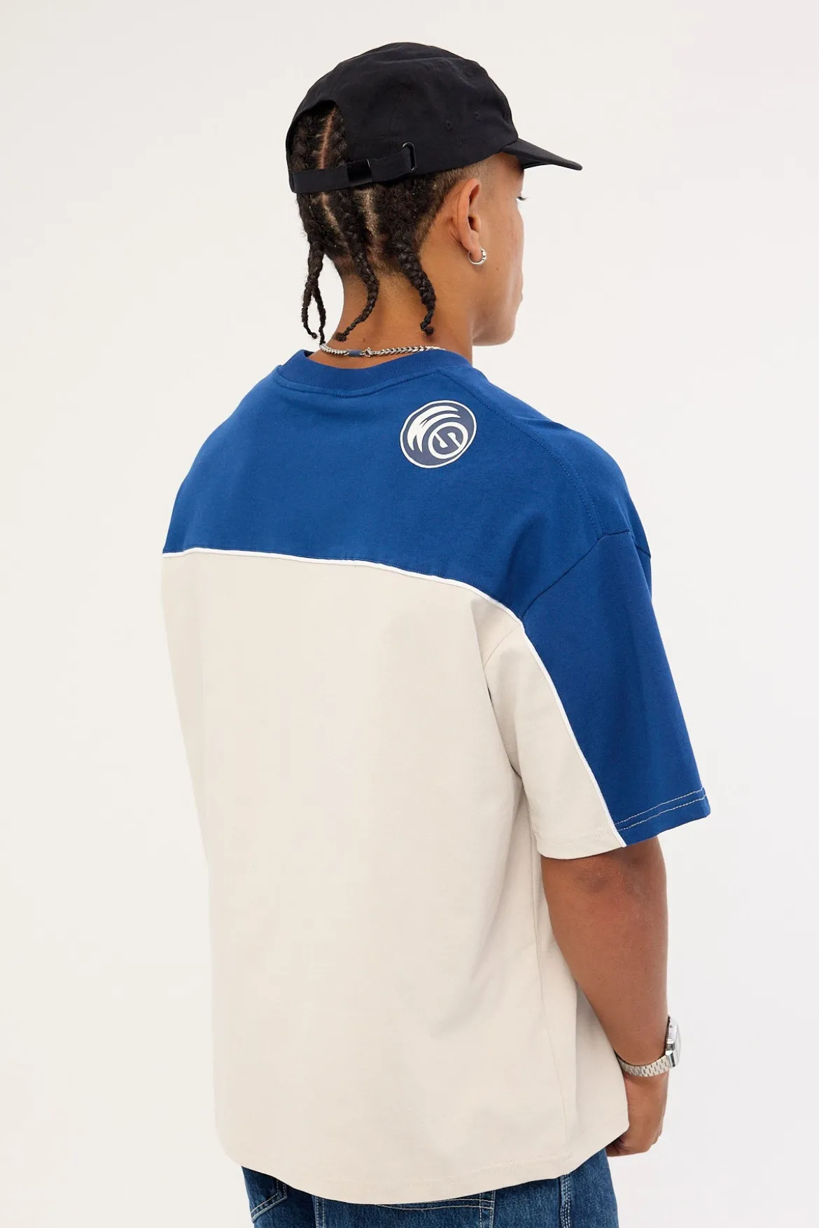 Blender Oversize Panel Tee Blue Depths