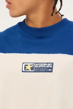 Blender Oversize Panel Tee Blue Depths
