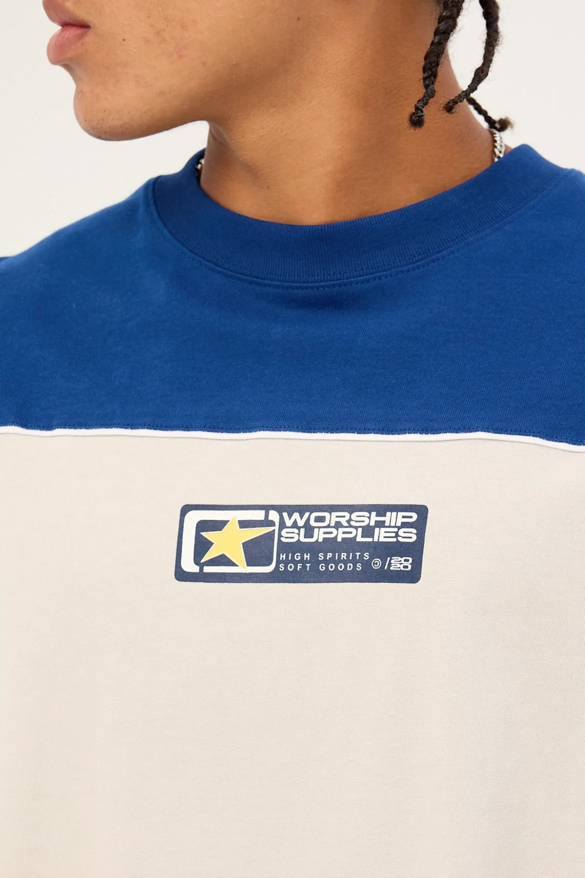 Blender Oversize Panel Tee Blue Depths