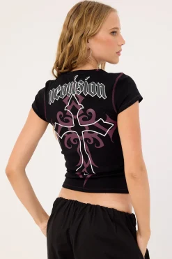 Blessed Baby Tee Black