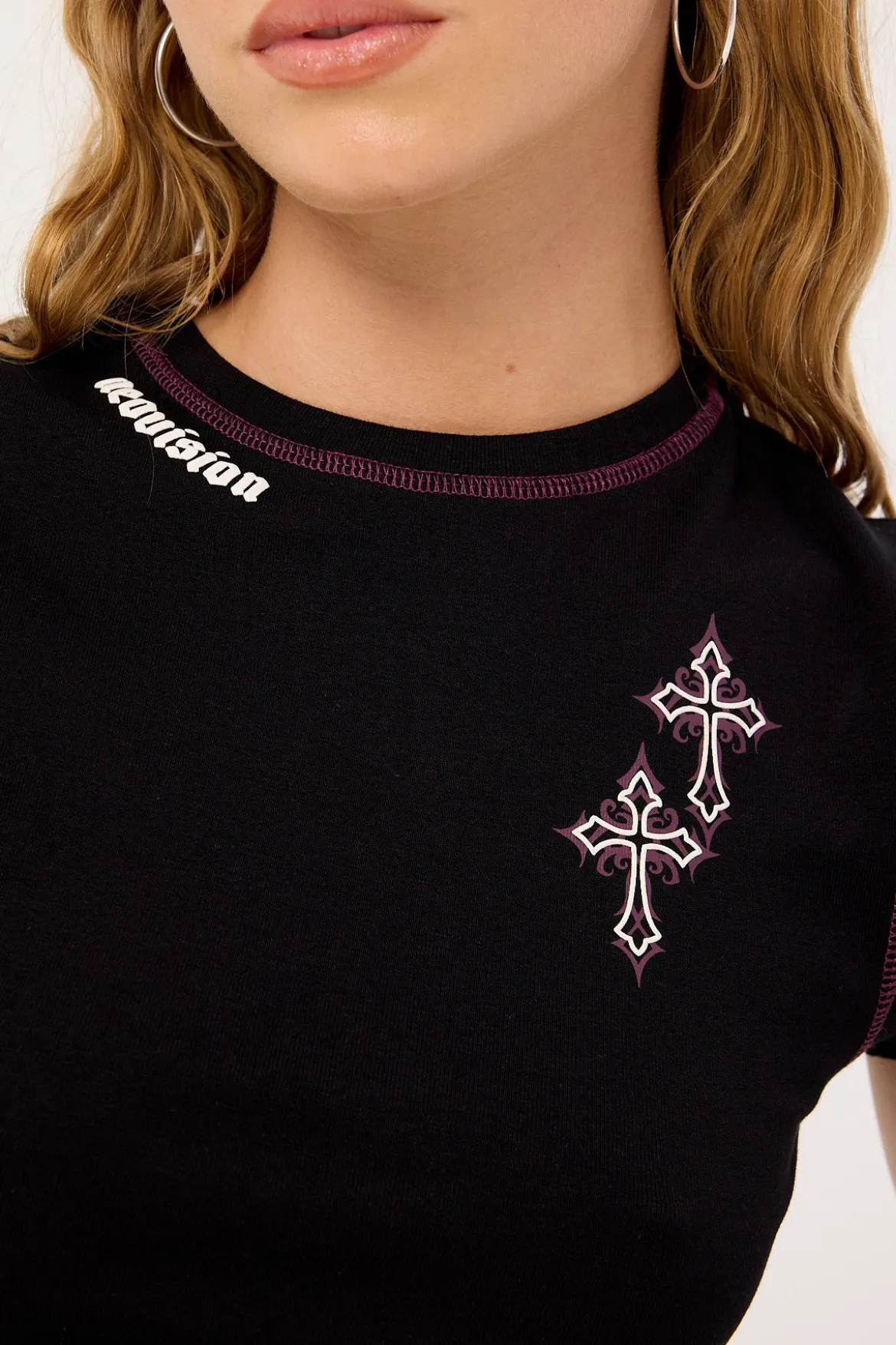 Blessed Baby Tee Black