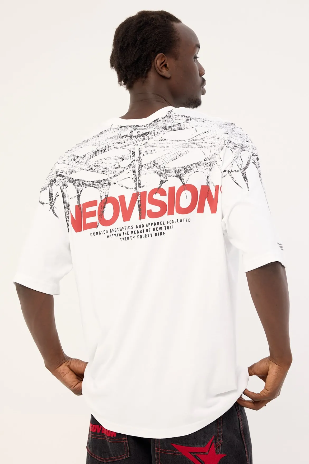 Blight Oversize Super Heavy Tee White