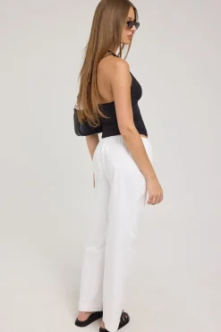 Bliss Bubble Gathered Pant White