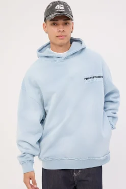 Blitz Street Hoodie Sunfade Light Blue