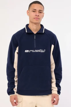 Blizzard Quarter Zip Polar Fleece Navy Blue