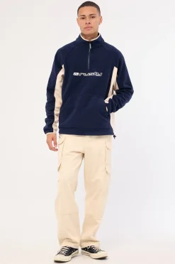 Blizzard Quarter Zip Polar Fleece Navy Blue