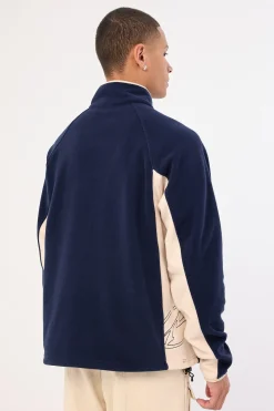 Blizzard Quarter Zip Polar Fleece Navy Blue