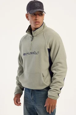 Blizzard Quarter Zip Polar Fleece Abbey Stone