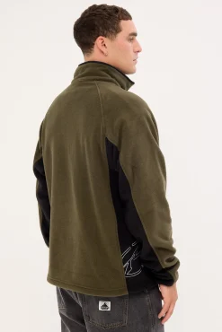 Blizzard Quarter Zip Polar Fleece Army Green