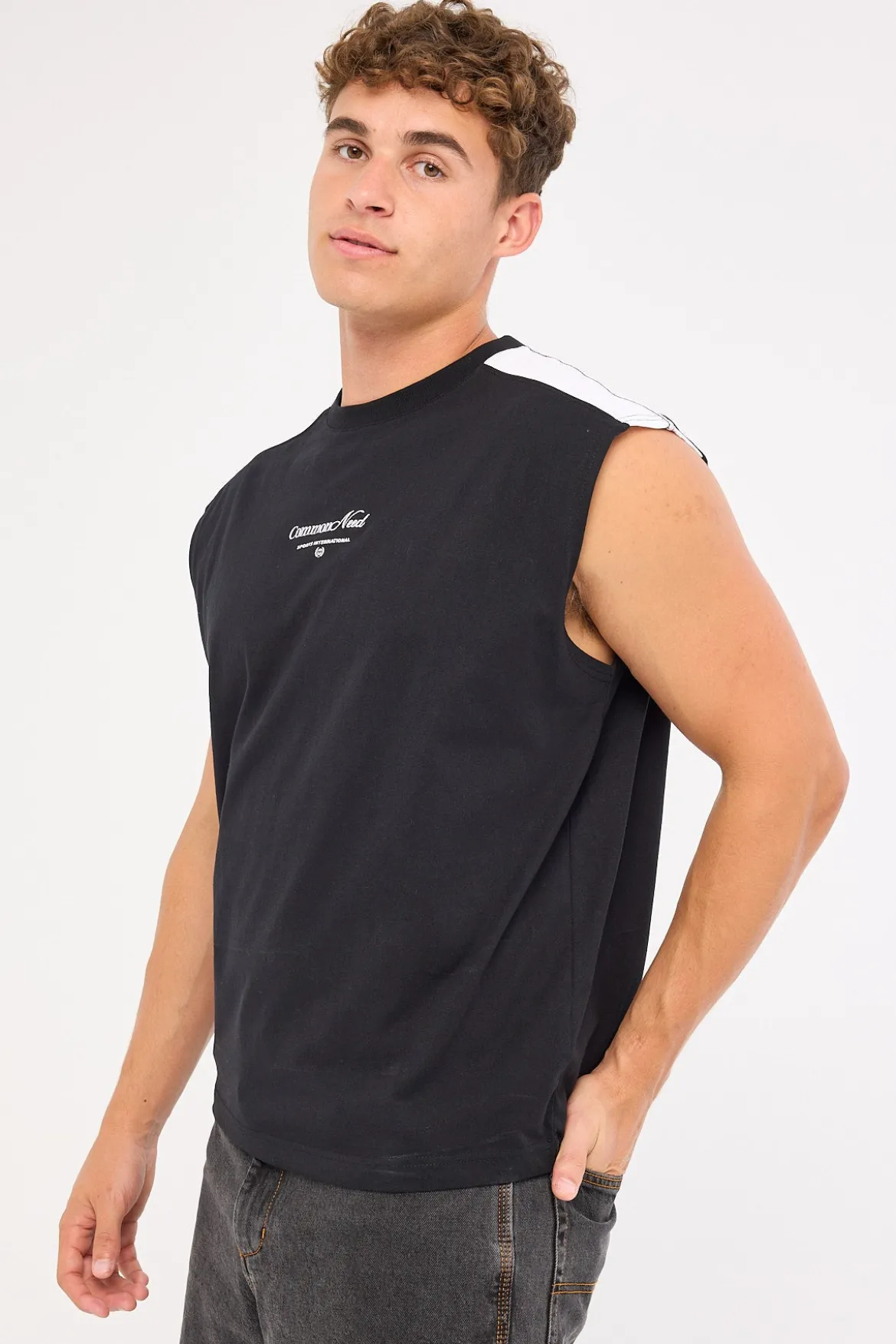 Blockade Muscle Tank Black/White