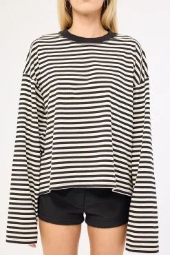 Bloom Long Sleeve Onyx Stripe