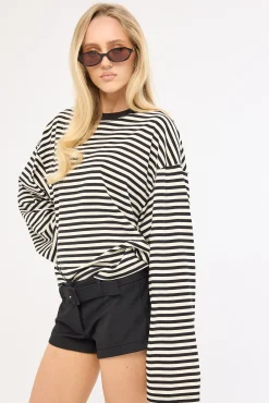 Bloom Long Sleeve Onyx Stripe