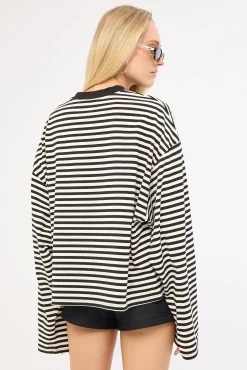 Bloom Long Sleeve Onyx Stripe