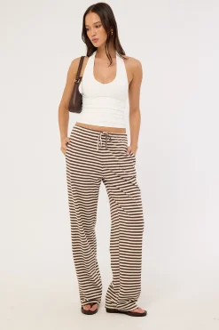 Bloom Pant Dark Chocolate Stripe