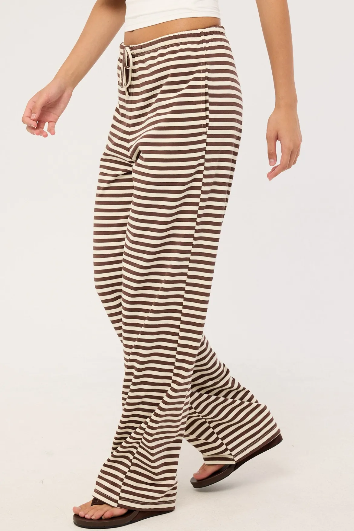 Bloom Pant Dark Chocolate Stripe