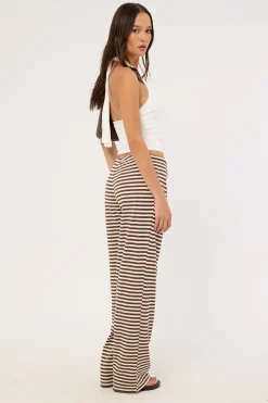 Bloom Pant Dark Chocolate Stripe