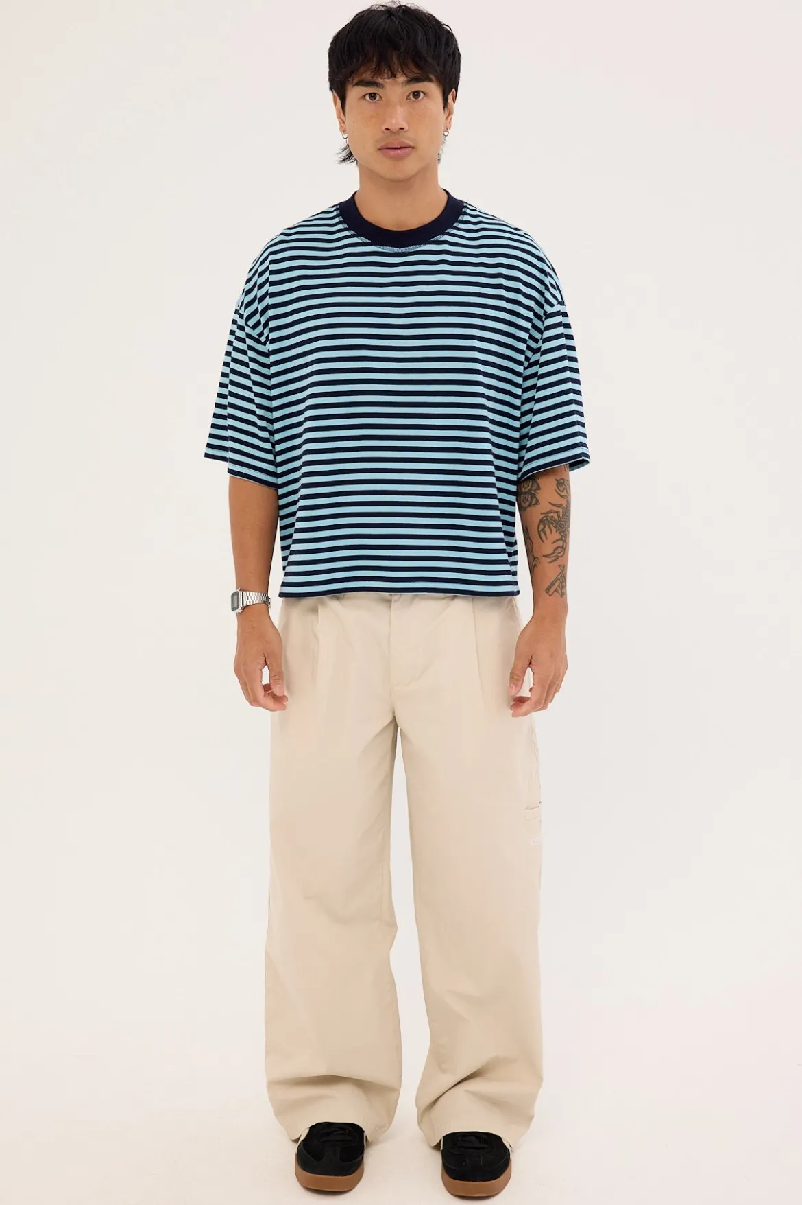 Bloom Short Sleeve Navy Sea Stripe