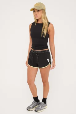 Boardrider Micro Boardshort Black Lime