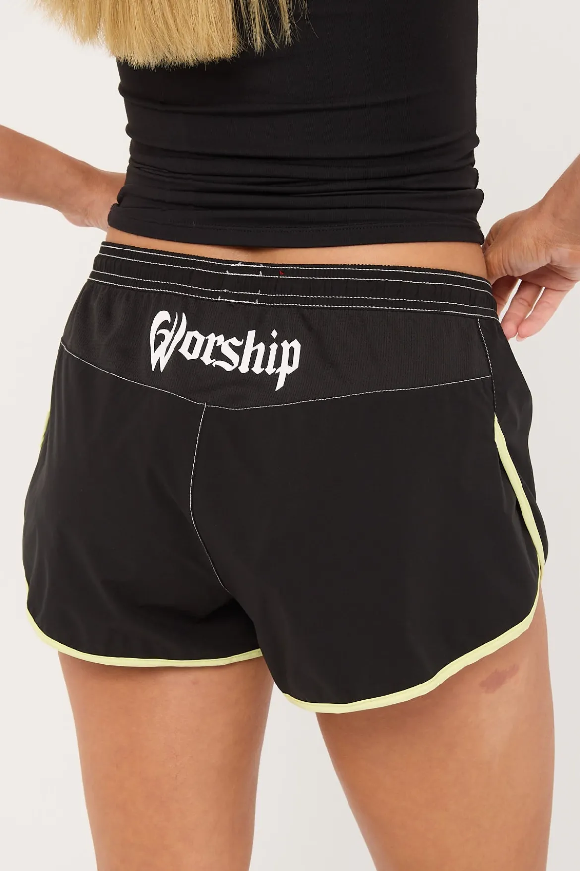 Boardrider Micro Boardshort Black Lime