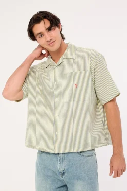 Boathouse Shirt Green Stripe