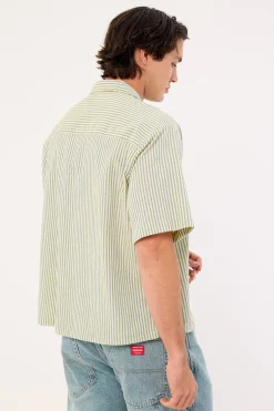 Boathouse Shirt Green Stripe