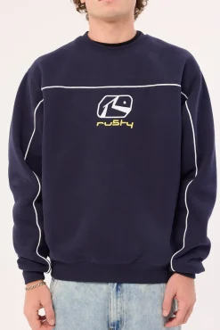 Bolter Crew Fleece Navy Blue