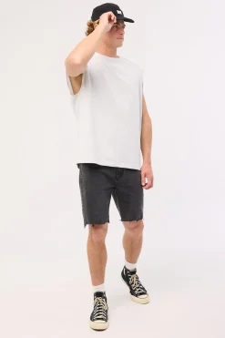 Bones Denim Short Ash Black