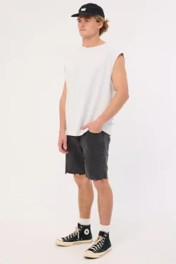 Bones Denim Short Ash Black