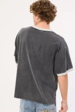 Bones Rodeo 2.0 Boxy Ringer Tee Washed Black