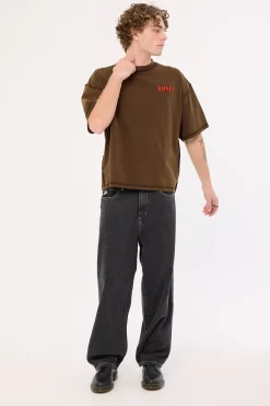 Bones Rodeo Boxy Tee Brown
