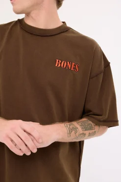 Bones Rodeo Boxy Tee Brown