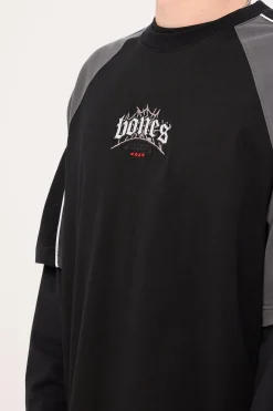 Bones Steeze Panel Boxy Tee Black