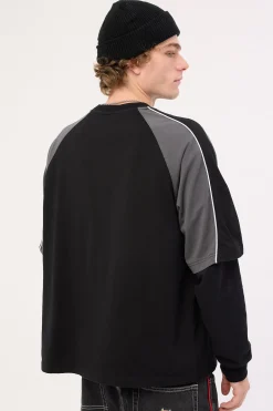 Bones Steeze Panel Boxy Tee Black