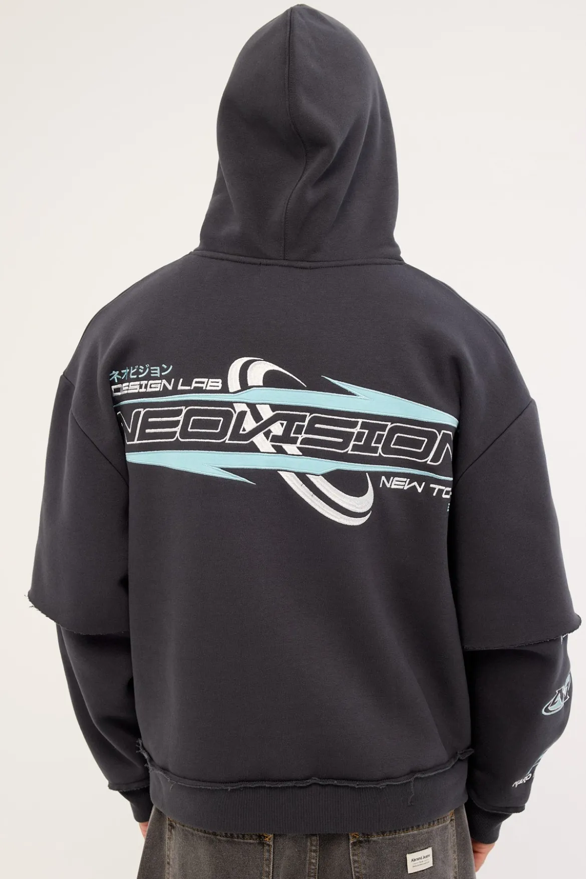 Booster Street Sleeve Hoodie Asphalt